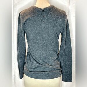 Men’s Julian & Mark  L/S Heather Grey Henley Long Sleeve Shirt